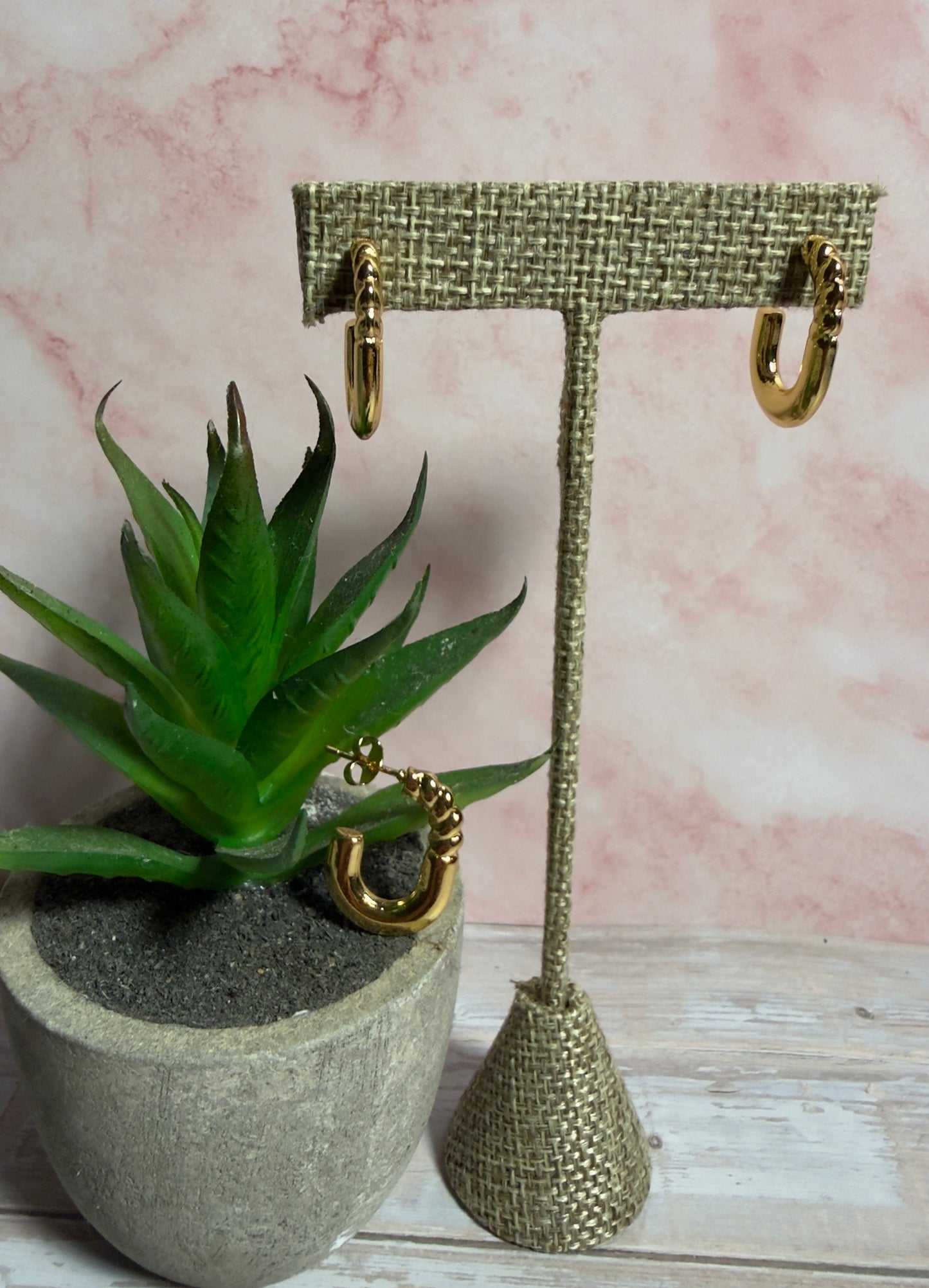 Golden Twist Earrings