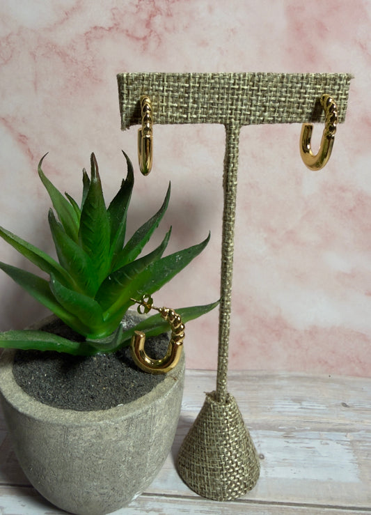 Golden Twist Earrings